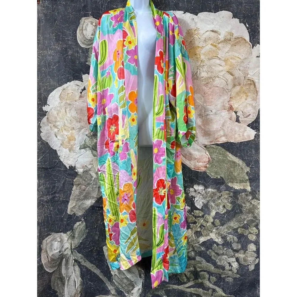 NWT Spell Margi Hour Maxi Robe Tutti Fruiti Size, M/L_8